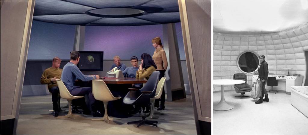 Кадры из сериала «Звездный путь» «Ster Trek» и фильма «Солярис» А.Тарковского