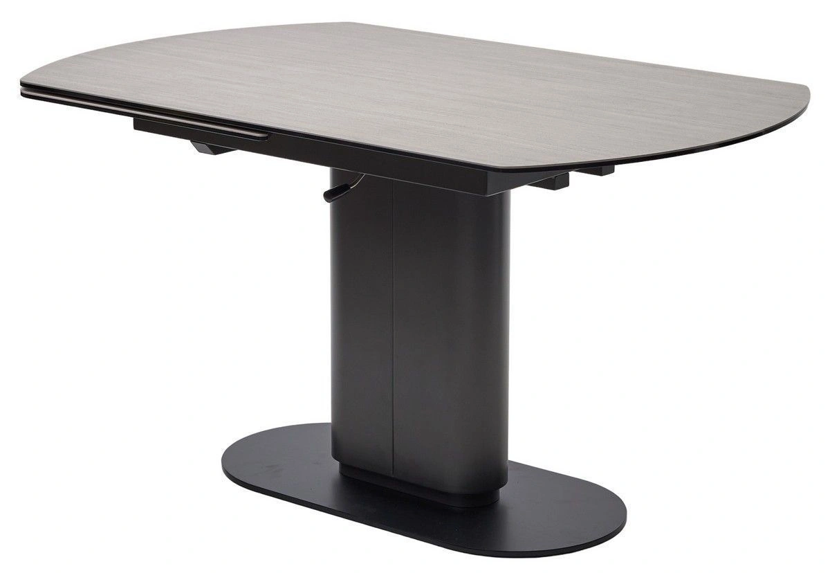 Стол обеденный Gerda (140+60) керамика матовая под дерево, поворотный механизм изображение Стол обеденный Gerda (140+60) керамика матовая под дерево, поворотный механизм фото