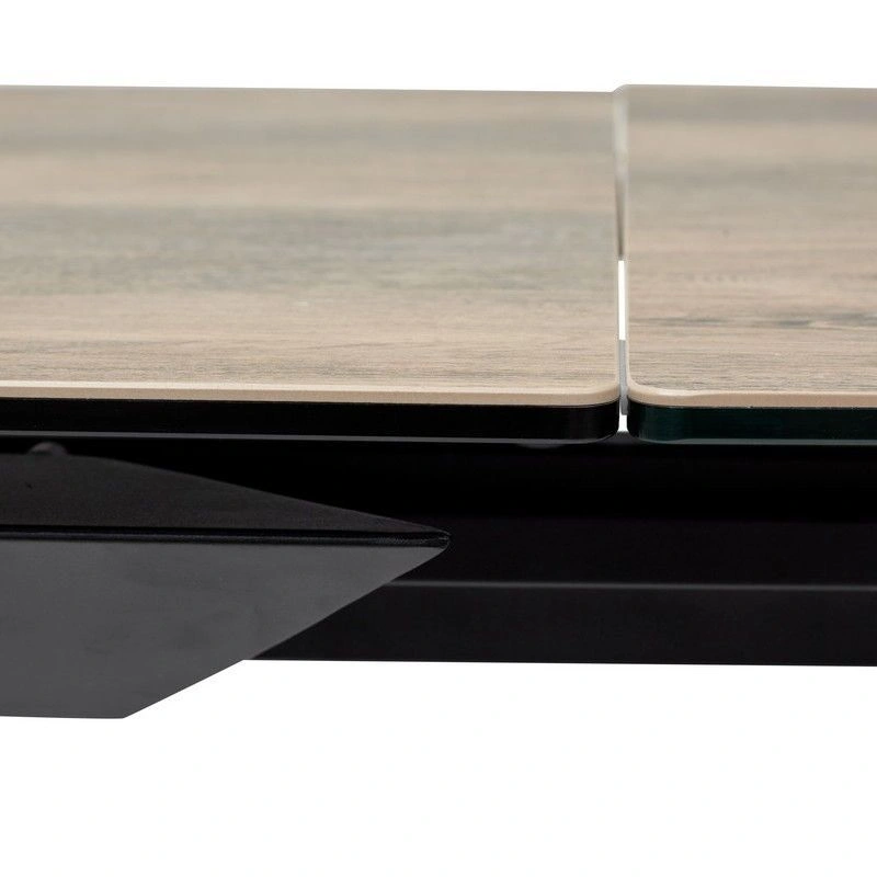 Стол раскладной Dogma (140+60) керамика матовая, текстура дерева изображение Стол раскладной Dogma (140+60) керамика матовая, текстура дерева фото