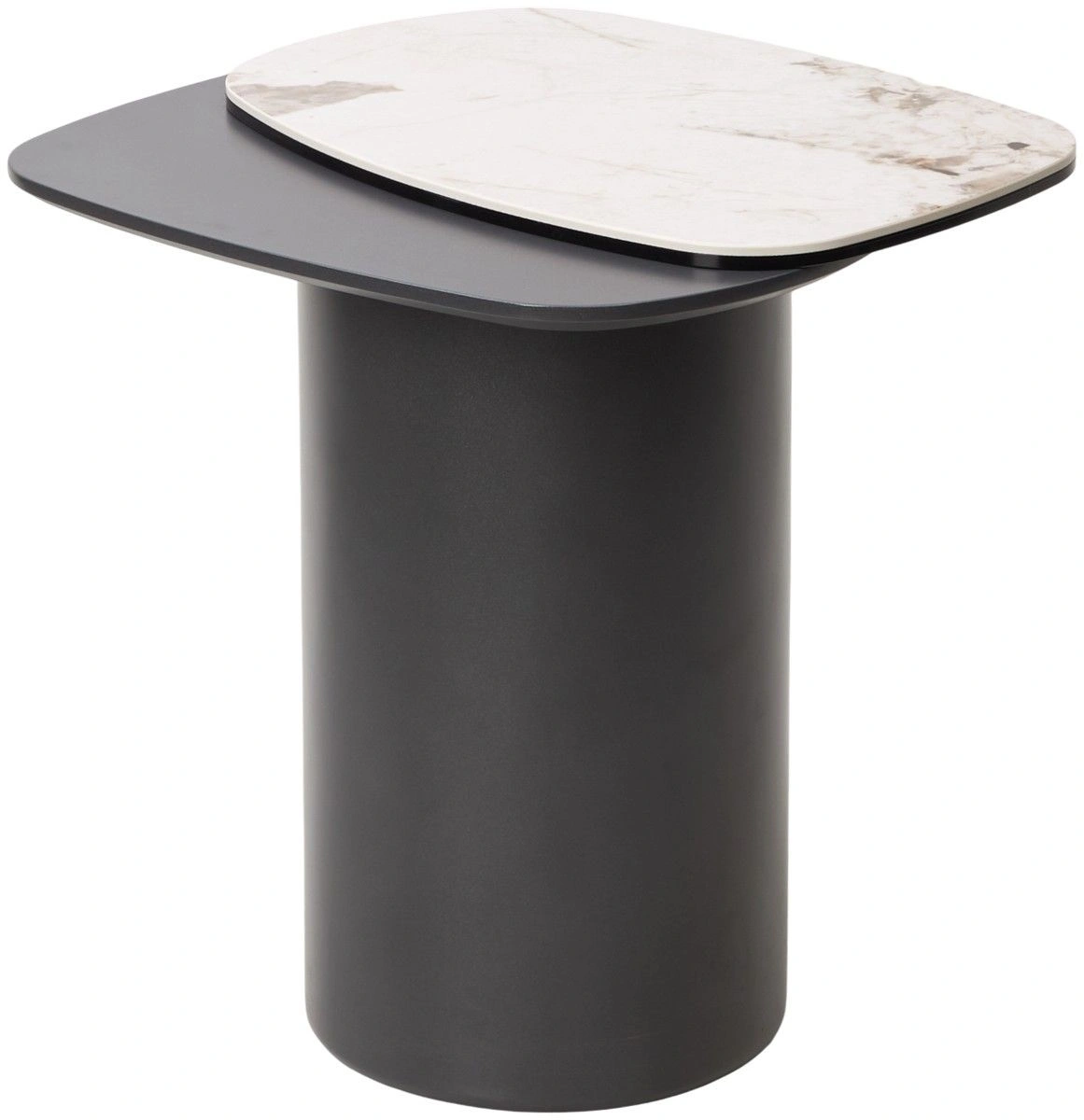 Столик кофейный Nikolas (59х49), керамика светлая изображение Столик кофейный Nikolas (59х49), керамика светлая фото