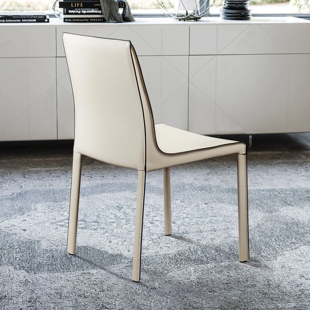 Стул Barrie, кожа бежевый изображение Стул Barrie, кожа бежевый фото