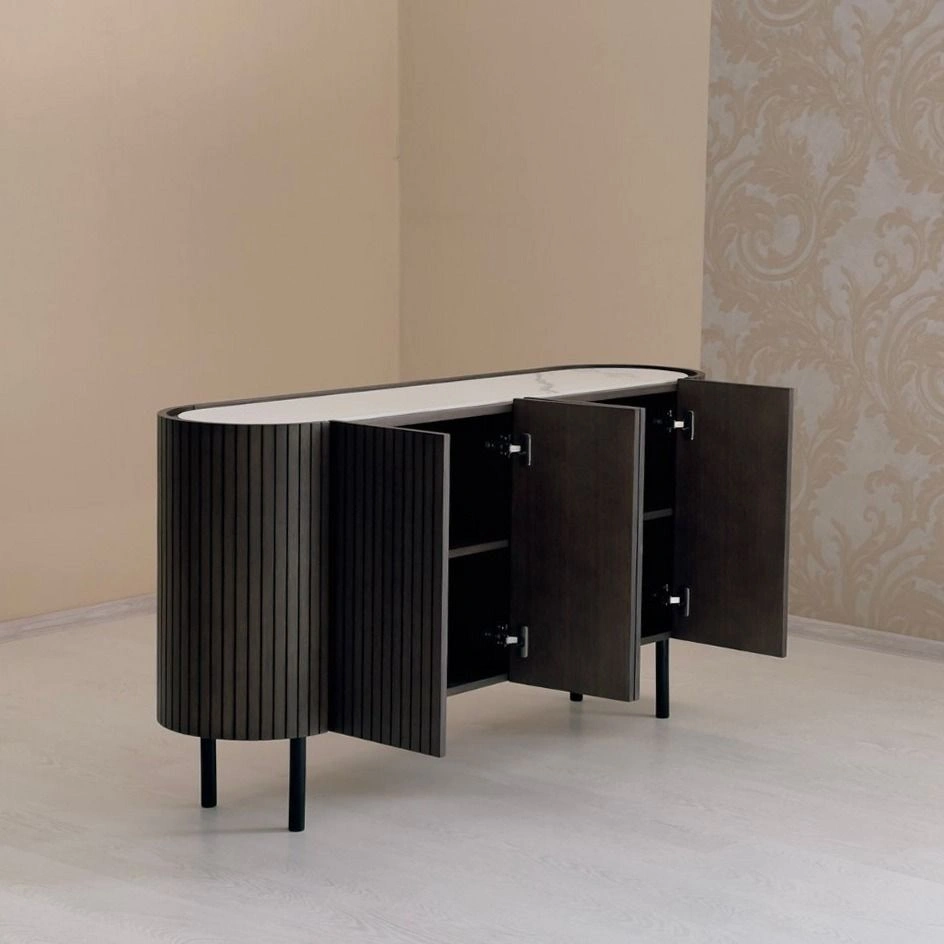 Denver комод, дуб патина / керамика глянцевая изображение Denver комод, дуб патина / керамика глянцевая фото