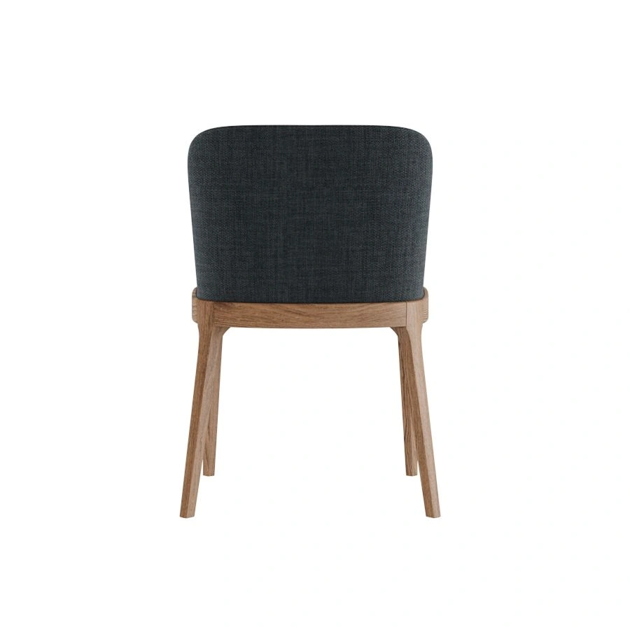 Стул Magda без стежек, массив бук, рогожка черный изображение Стул Magda без стежек, массив бук, рогожка черный фото