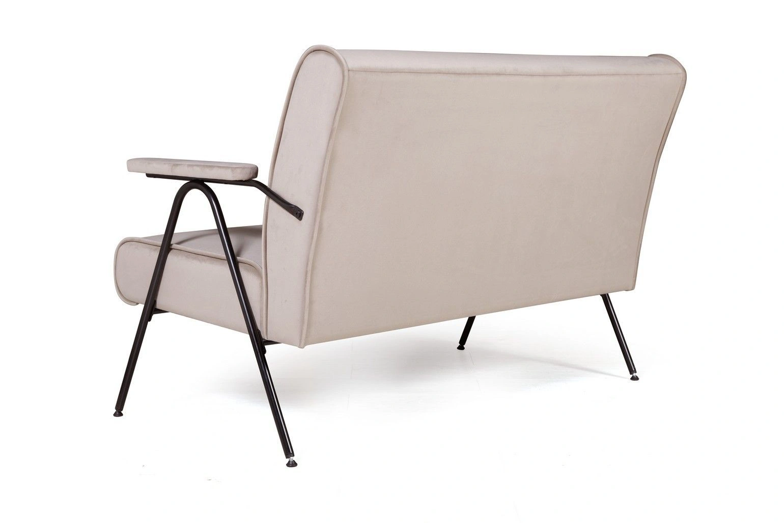 Andy диван двухместный с мягкими подлокотниками, бархат пепельно-бежевый 25 изображение Andy диван двухместный с мягкими подлокотниками, бархат пепельно-бежевый 25 фото