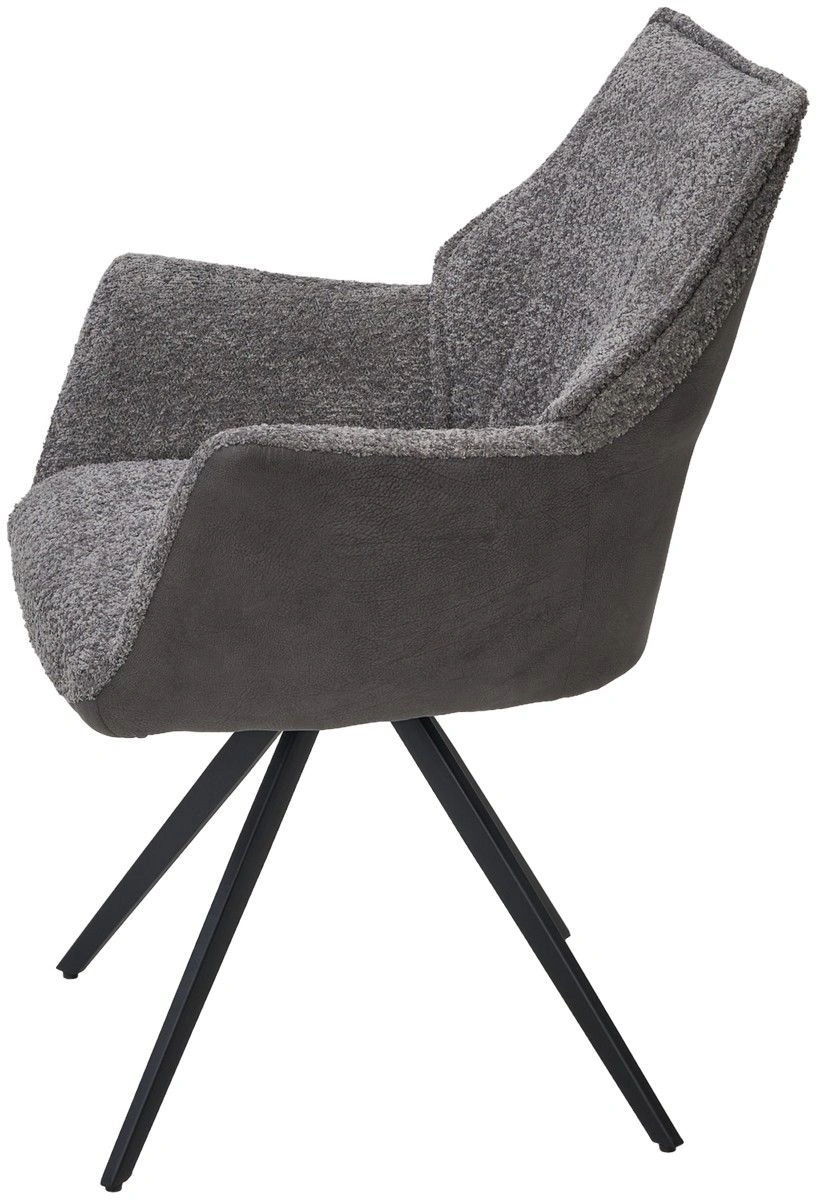 Стул Bravo ткань комби серый, поворотный механизм на 180 градусов изображение Стул Bravo ткань комби серый, поворотный механизм на 180 градусов фото