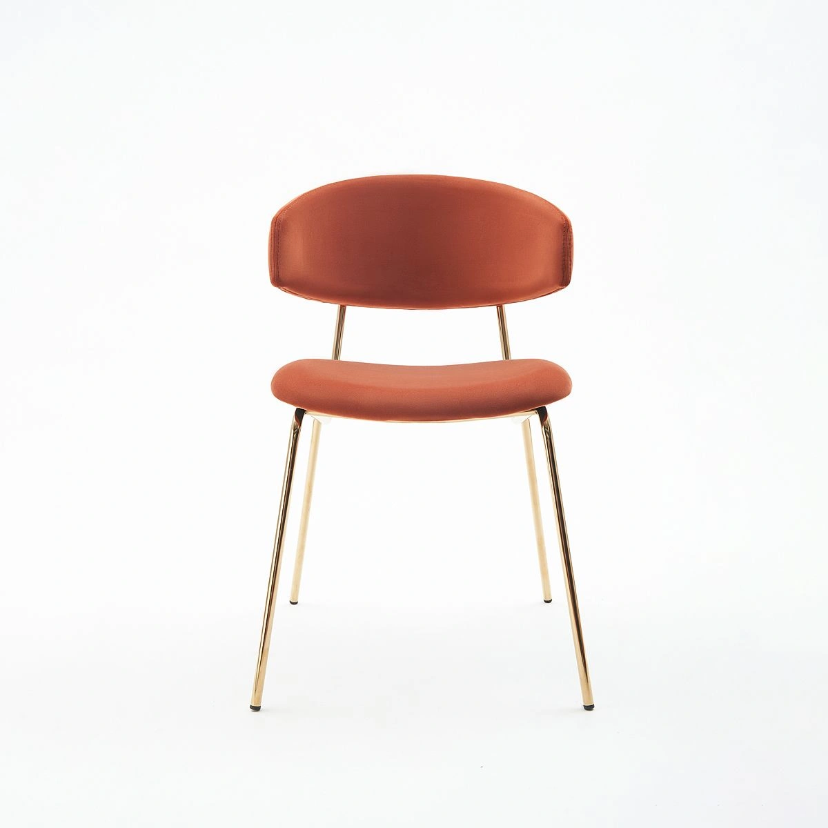 Стул Verdi, микровелюр кирпичный, опоры золото изображение Стул Verdi, микровелюр кирпичный, опоры золото фото
