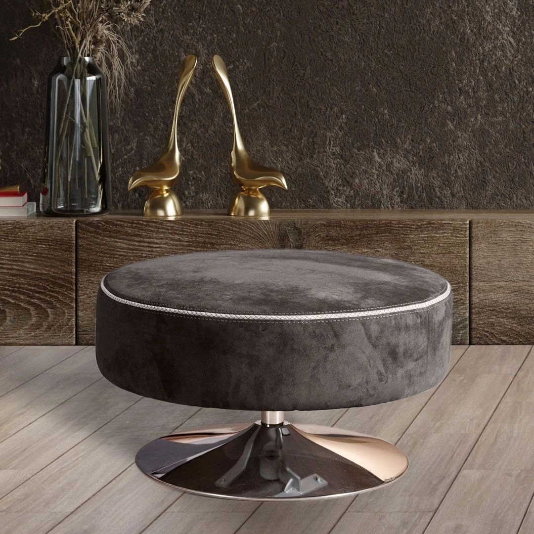 Пуф Marco, искусственная замша Breeze taupe изображение Пуф Marco, искусственная замша Breeze taupe фото