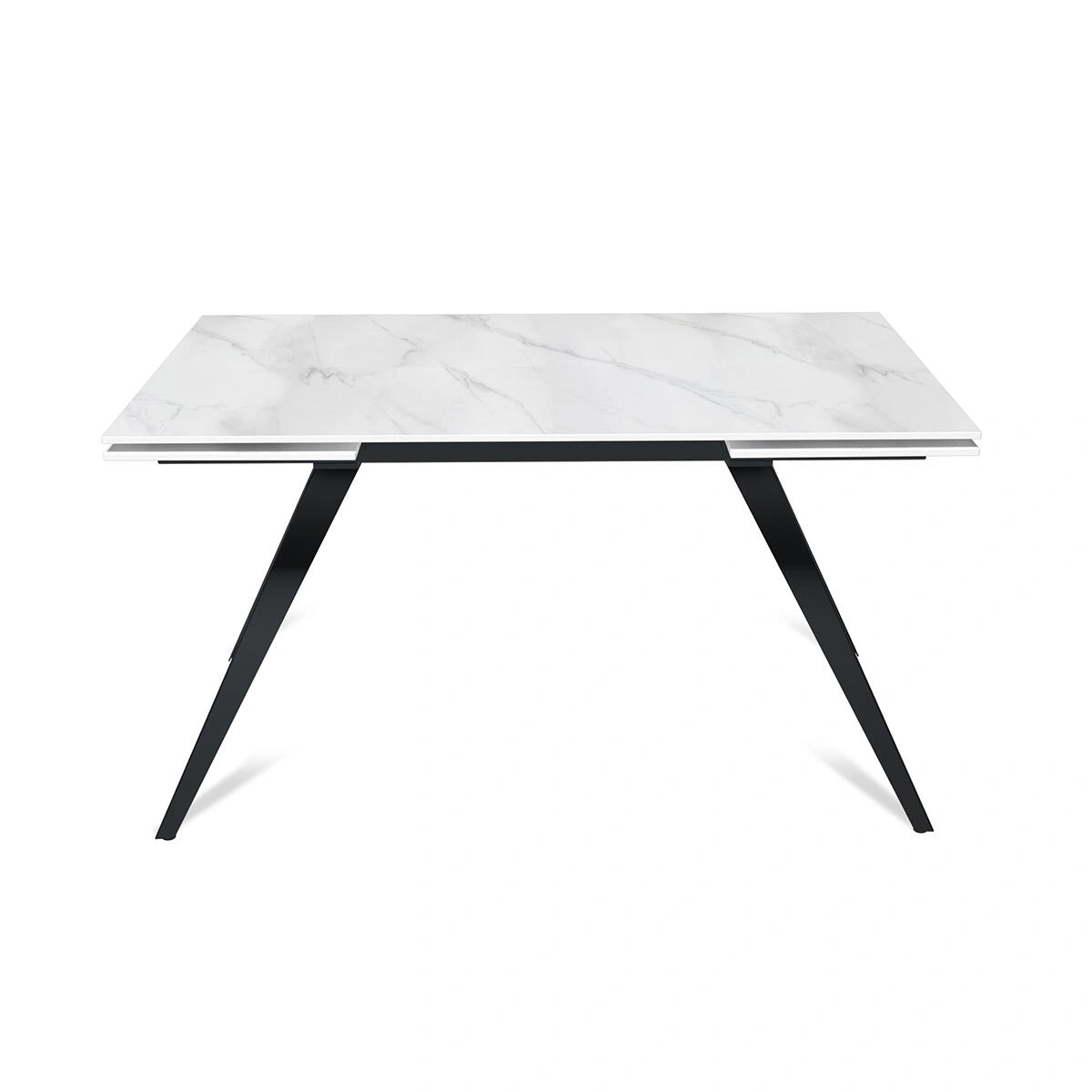 Стол раскладной Asti (120+30+30), керамика матовая Snow Mountain Stone изображение Стол раскладной Asti (120+30+30), керамика матовая Snow Mountain Stone фото