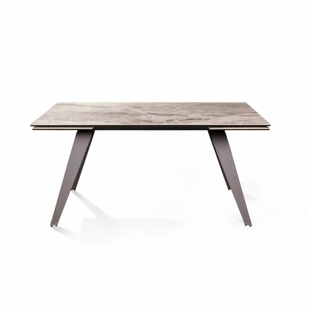 Стол раскладной Grant (160+80), мрамор испанская керамика светлый + 4 стула Hunt изображение Стол раскладной Grant (160+80), мрамор испанская керамика светлый + 4 стула Hunt фото