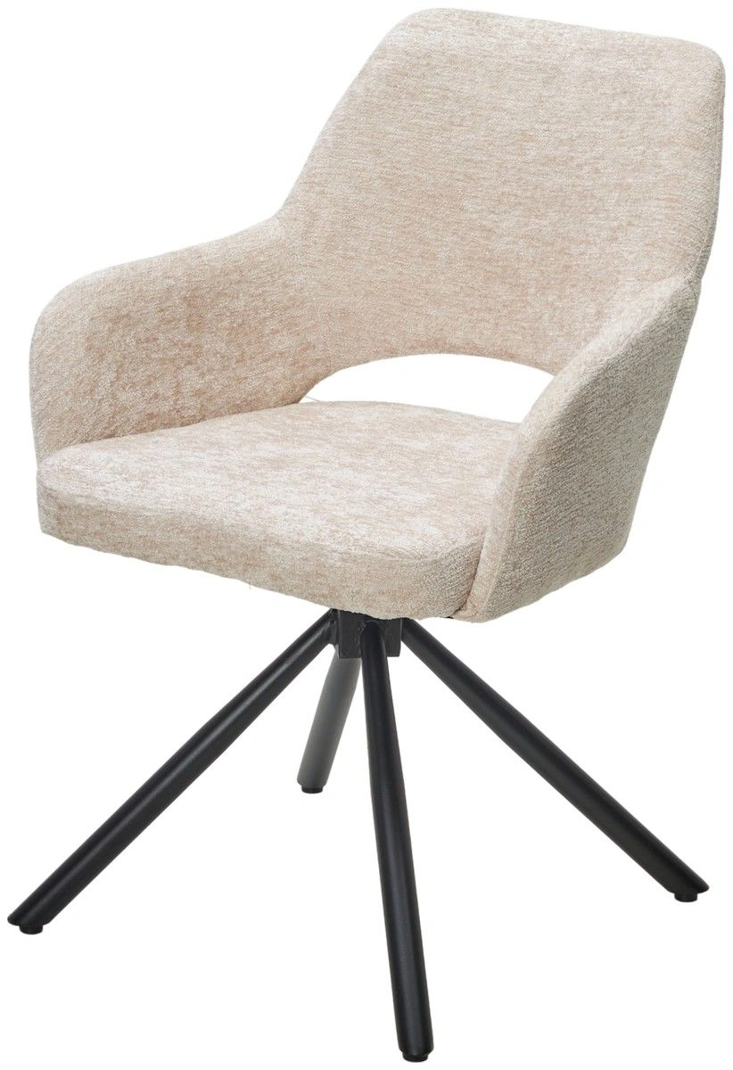 Стул Gandi шенил бежевый, поворотно-возвратный механизм 180 градусов изображение Стул Gandi шенил бежевый, поворотно-возвратный механизм 180 градусов фото