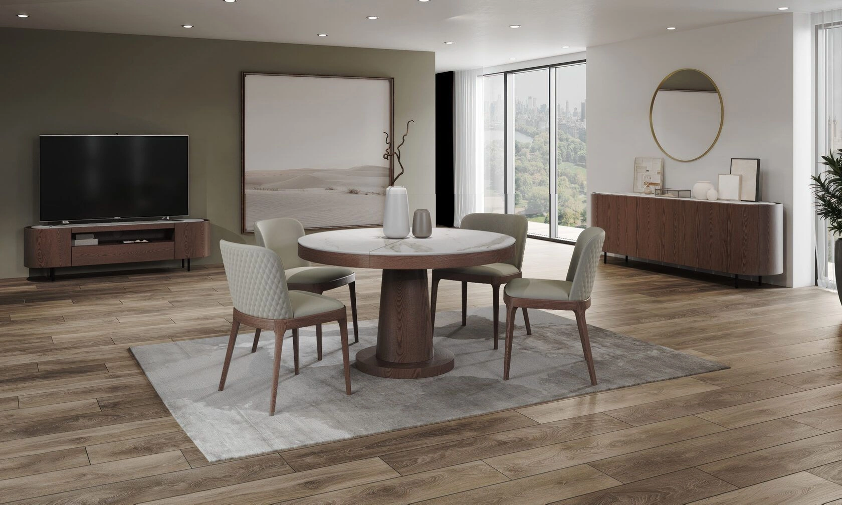 Bilbo комод, темный орех / керамика матовая изображение Bilbo комод, темный орех / керамика матовая фото