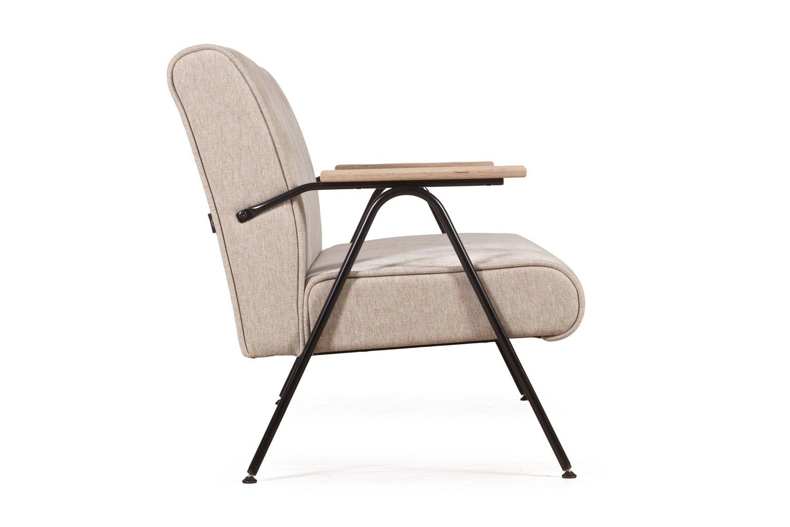 Andy диван двухместный с деревянными подлокотниками, шенилл Shantal beige изображение Andy диван двухместный с деревянными подлокотниками, шенилл Shantal beige фото