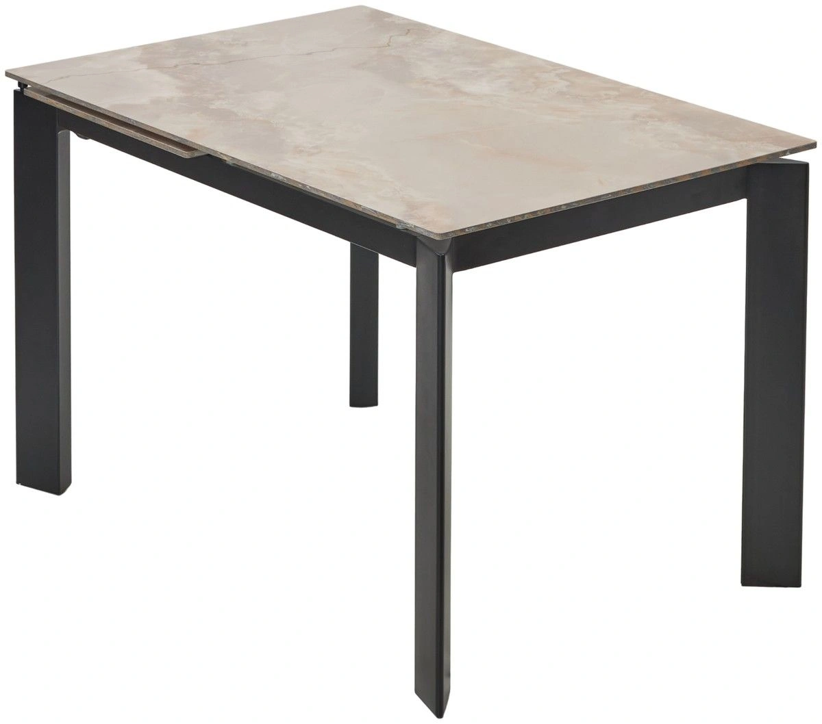 Стол раскладной Dogma (120+50) керамика глянцевая, янтарь изображение Стол раскладной Dogma (120+50) керамика глянцевая, янтарь фото