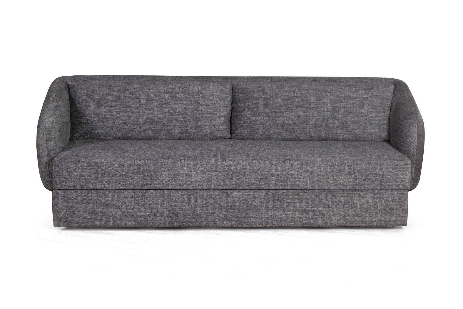 Bubble диван-кровать прямой, механизм «дельфин», микромех Rozy dark grey изображение Bubble диван-кровать прямой, механизм «дельфин», микромех Rozy dark grey фото