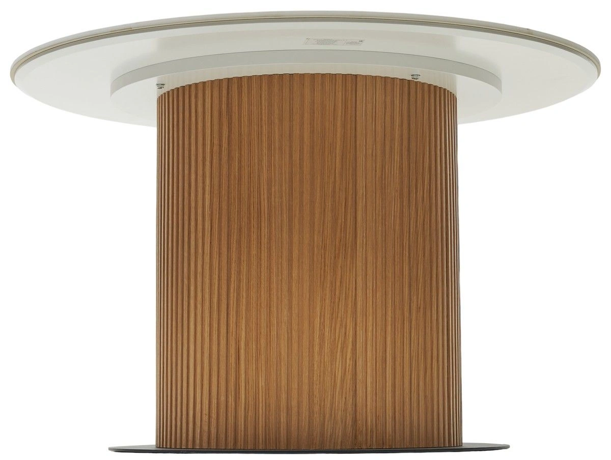 Стол круглый Messi (120) керамика матовая белая изображение Стол круглый Messi (120) керамика матовая белая фото