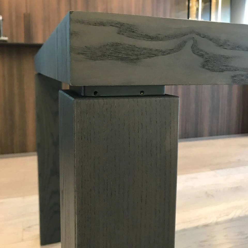 Стол обеденный ARTO (180) шпон ясень черничный шоколад изображение Стол обеденный ARTO (180) шпон ясень черничный шоколад фото