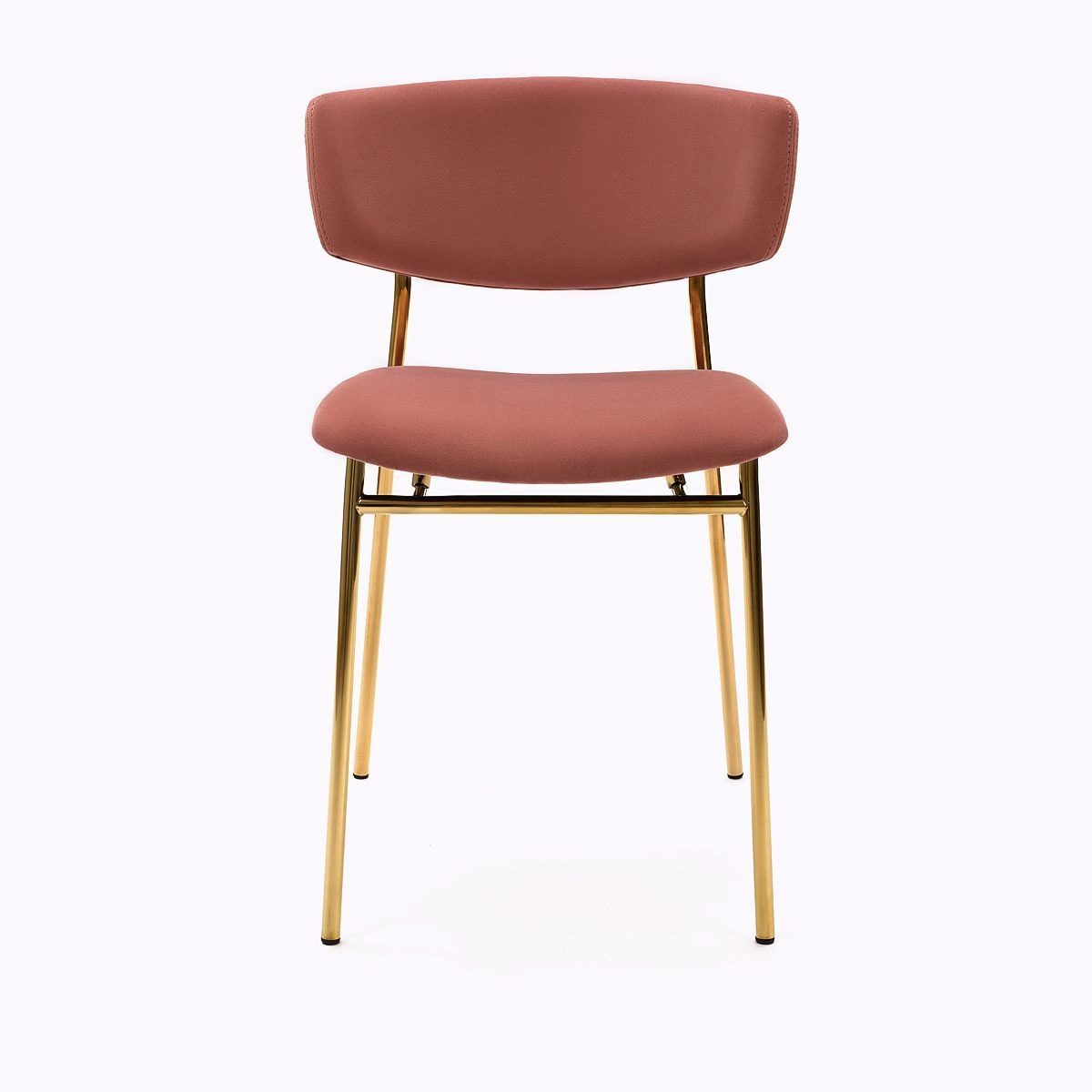 Стул Deimos, микровелюр розовый, опоры золото изображение Стул Deimos, микровелюр розовый, опоры золото фото