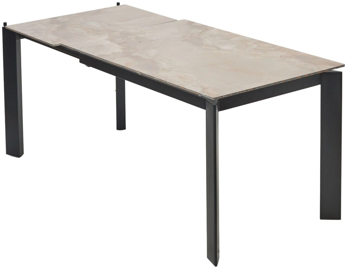 Стол раскладной Dogma (120+50) керамика глянцевая, янтарь изображение Стол раскладной Dogma (120+50) керамика глянцевая, янтарь фото