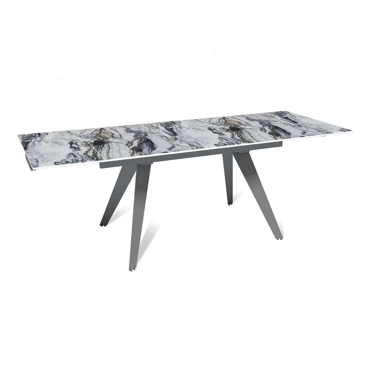 Стол раскладной Rhein (140+40+40), керамика глянцевая Cold Jade изображение Стол раскладной Rhein (140+40+40), керамика глянцевая Cold Jade фото