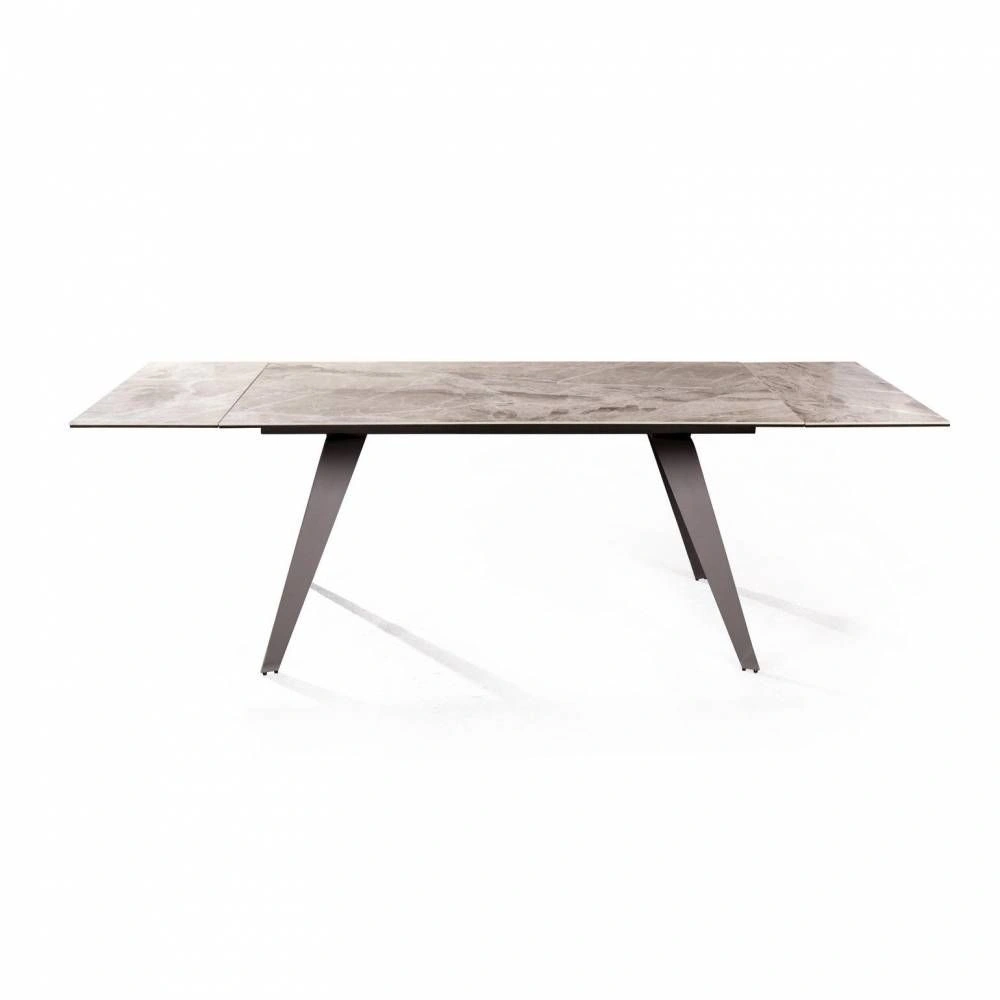 Стол раскладной Grant (160+80), мрамор испанская керамика светлый + 4 стула Richard изображение Стол раскладной Grant (160+80), мрамор испанская керамика светлый + 4 стула Richard фото