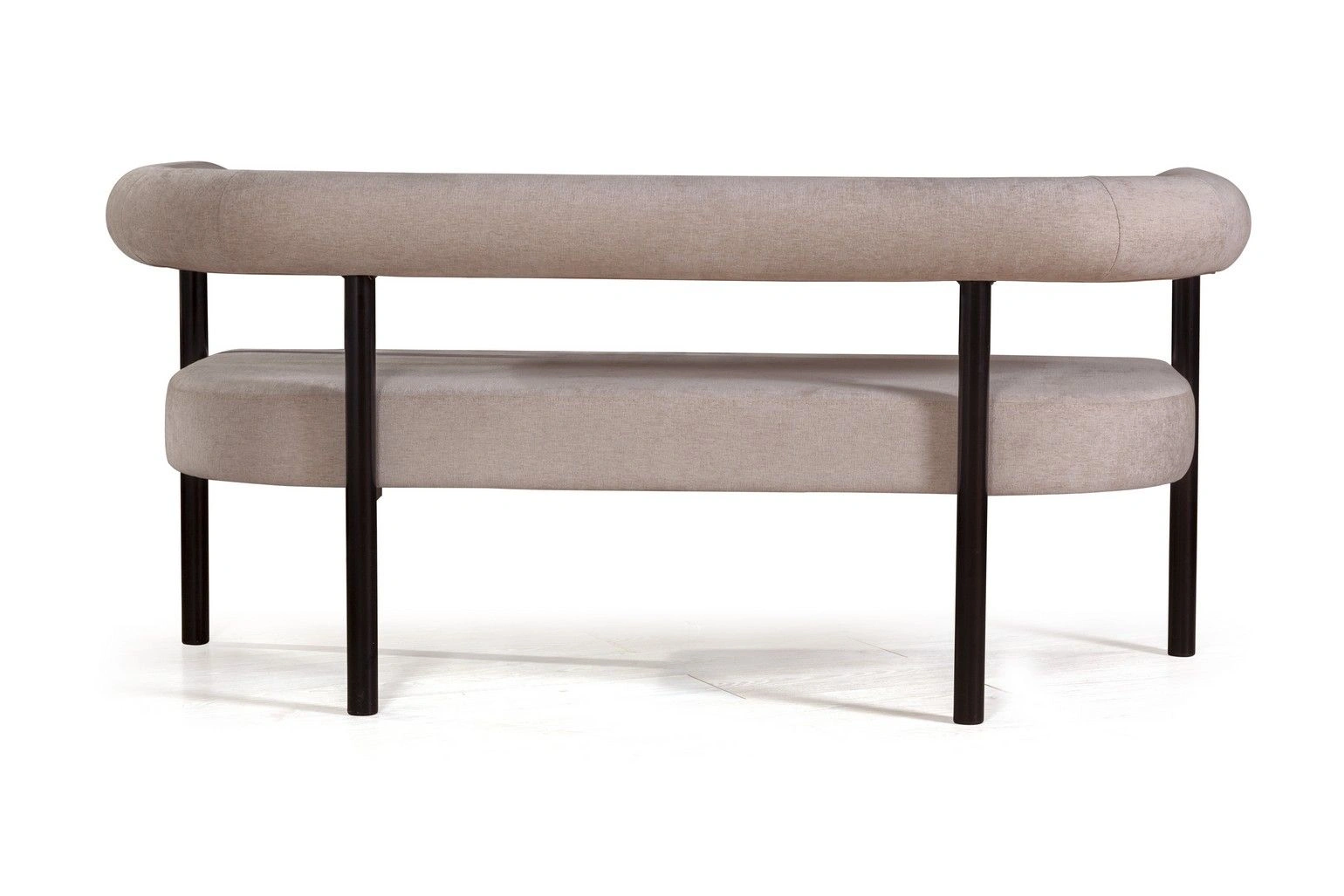 Диван Biggi, шенилл Puffy beige / опоры черные изображение Диван Biggi, шенилл Puffy beige / опоры черные фото