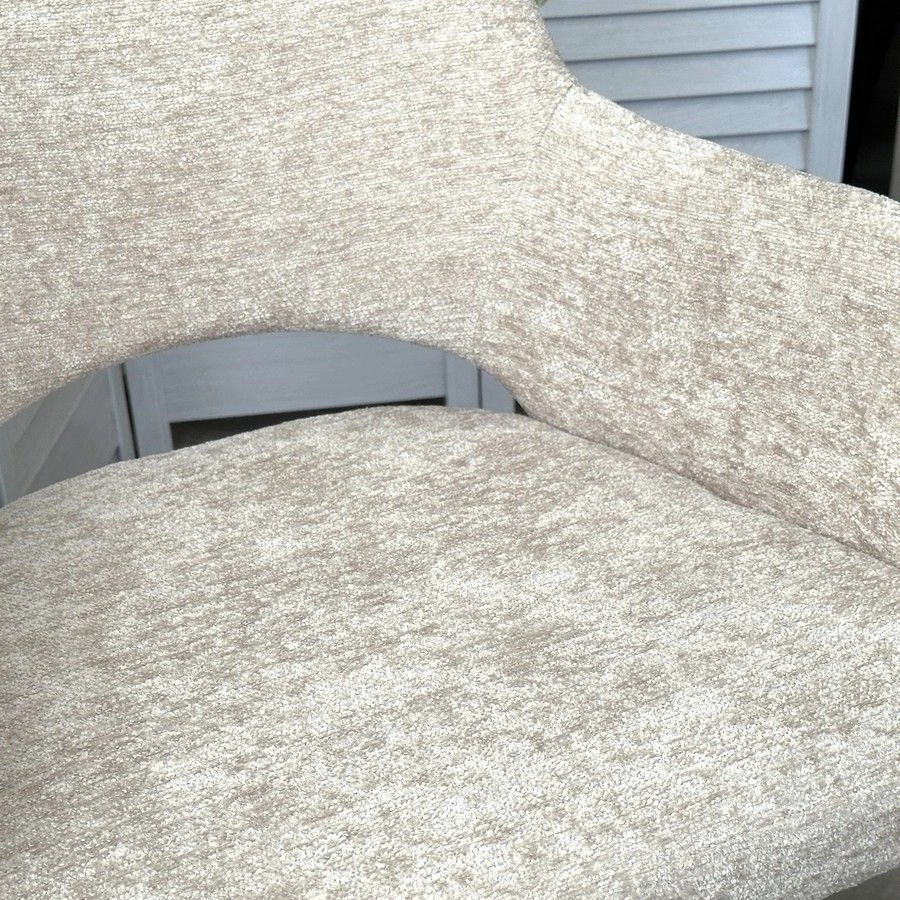 Стул Gandi шенил бежевый, поворотно-возвратный механизм 180 градусов изображение Стул Gandi шенил бежевый, поворотно-возвратный механизм 180 градусов фото