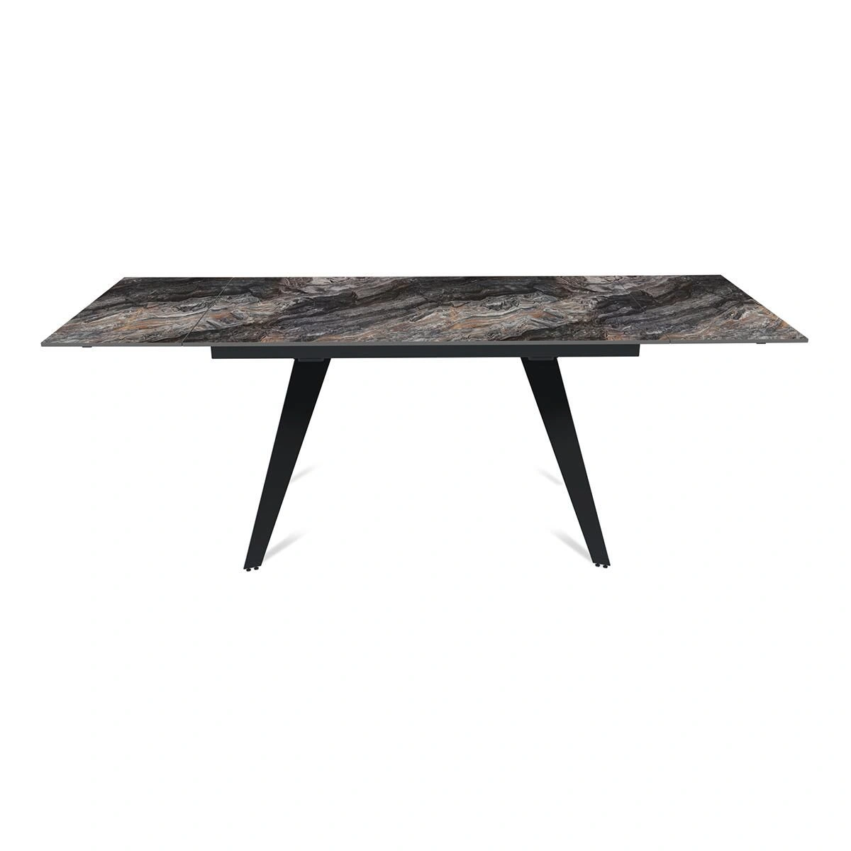 Стол раскладной Rhein (140+40+40), керамика глянцевая Venice Grey изображение Стол раскладной Rhein (140+40+40), керамика глянцевая Venice Grey фото