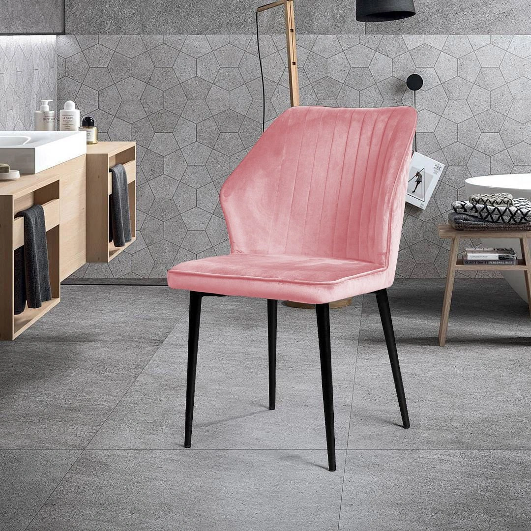 Стул Berg, бархат пудровый 15 изображение Стул Berg, бархат пудровый 15 фото