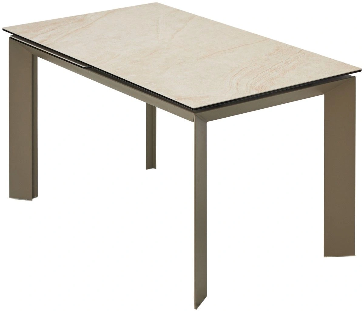 Стол раскладной Dogma (180+60) керамика матовая, бежевая изображение Стол раскладной Dogma (180+60) керамика матовая, бежевая фото