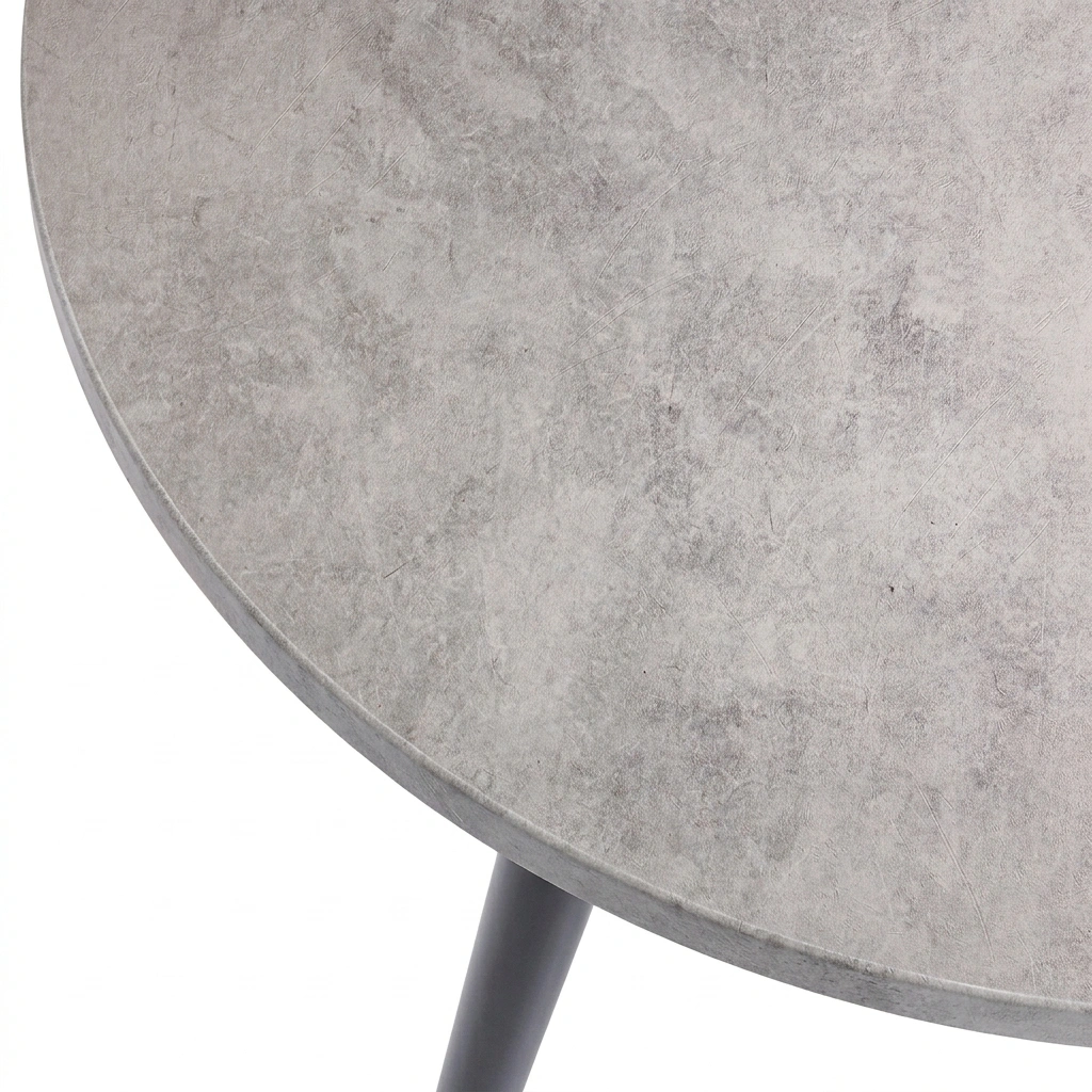 Журнальный стол Фокс D50, бетон натуральный / опора конус, металл фото
