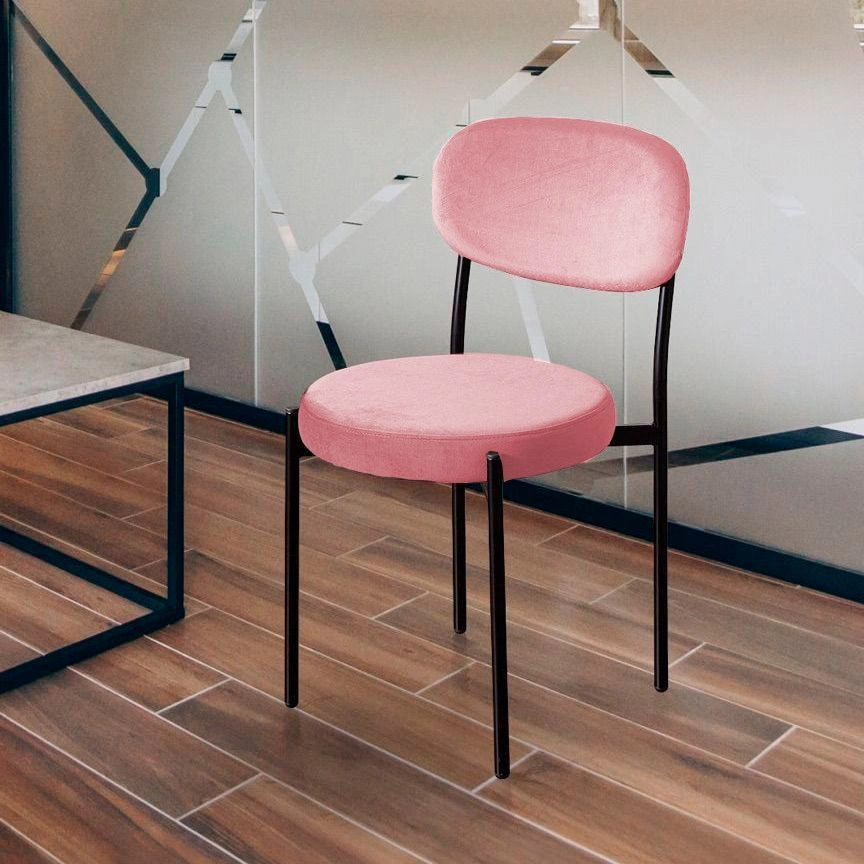 Стул Mason, бархат пудровый 15 изображение Стул Mason, бархат пудровый 15 фото