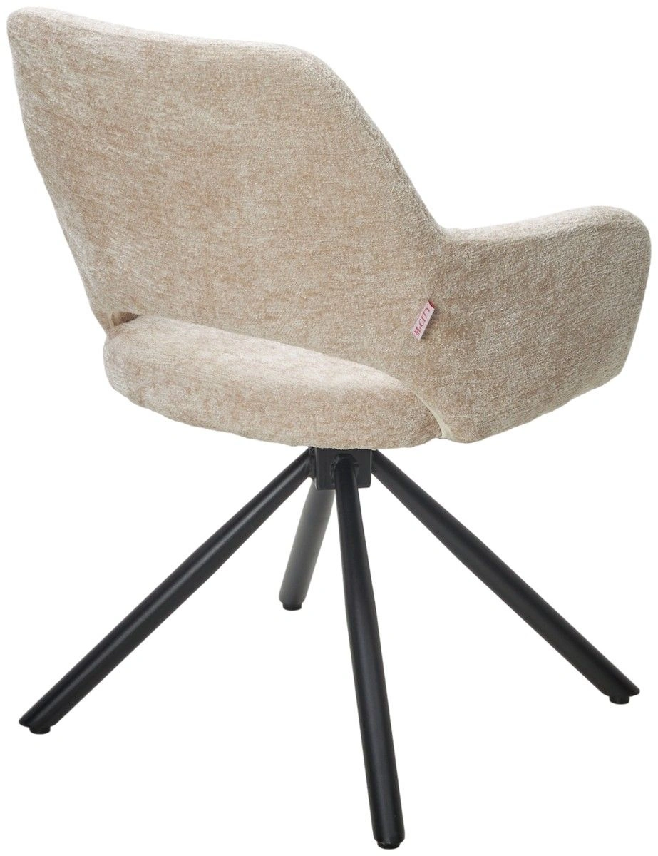 Стул Gandi шенил бежевый, поворотно-возвратный механизм 180 градусов изображение Стул Gandi шенил бежевый, поворотно-возвратный механизм 180 градусов фото