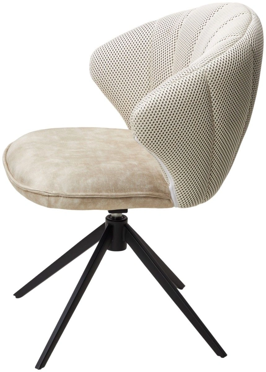 Стул Shell ткань комби бежевый, поворотно-возвратный механизм 360 градусов изображение Стул Shell ткань комби бежевый, поворотно-возвратный механизм 360 градусов фото