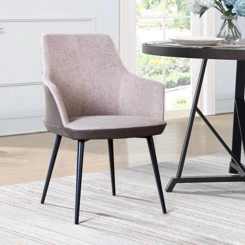 Стул с подлокотниками Frank, рогожка комби бежевый изображение Стул с подлокотниками Frank, рогожка комби бежевый фото