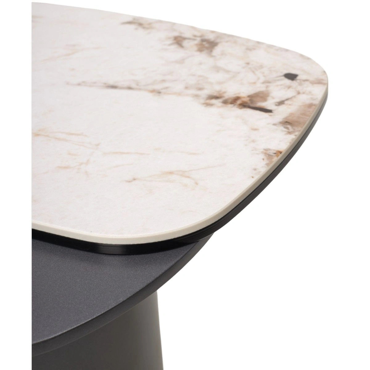 Столик кофейный Nikolas (59х49), керамика светлая изображение Столик кофейный Nikolas (59х49), керамика светлая фото