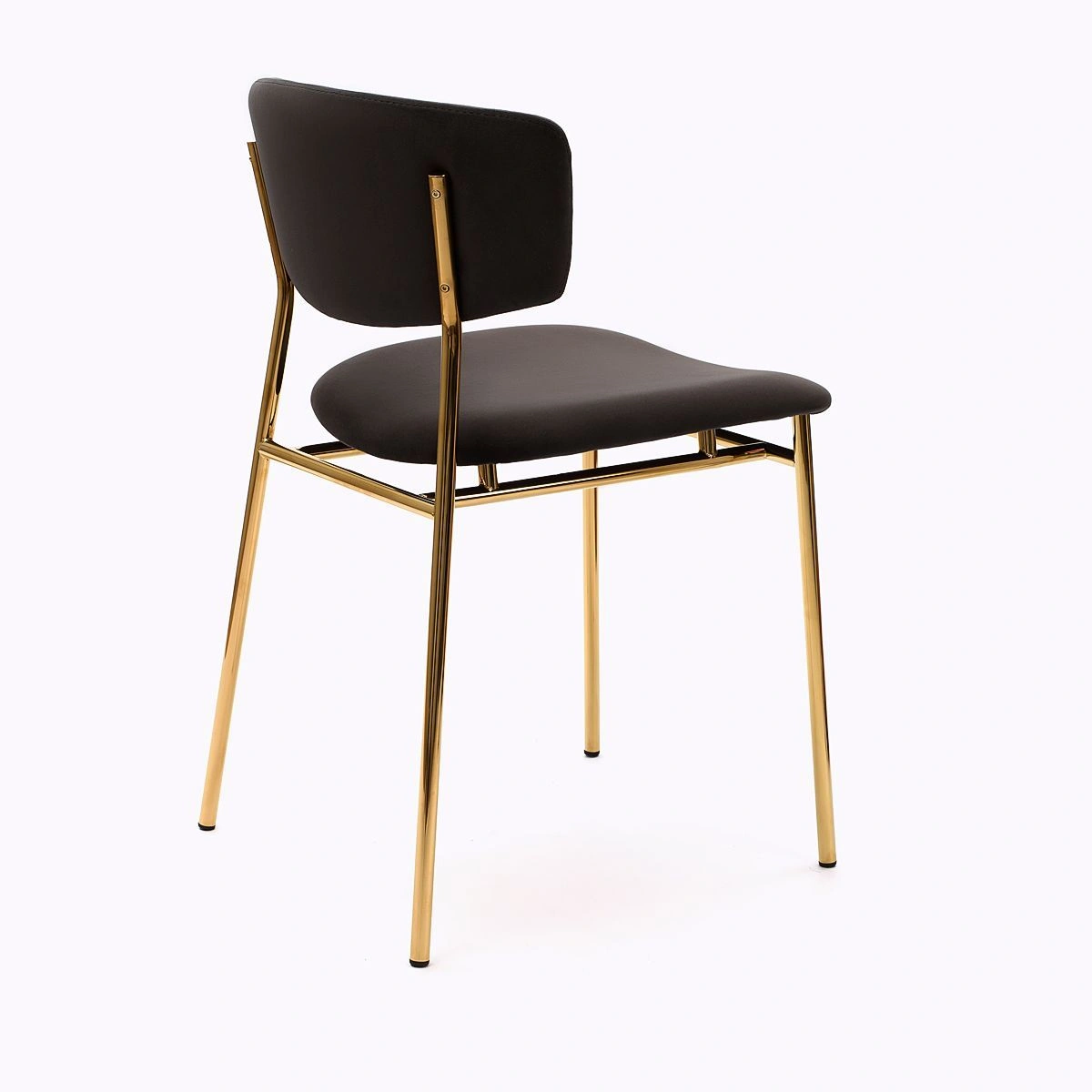 Стул Deimos, микровелюр графит, опоры золото изображение Стул Deimos, микровелюр графит, опоры золото фото