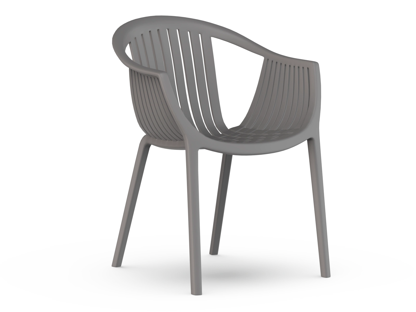 Стул с подлокотниками EPOS, (комплект 4 шт), пластик серый изображение Стул с подлокотниками EPOS, (комплект 4 шт), пластик серый фото