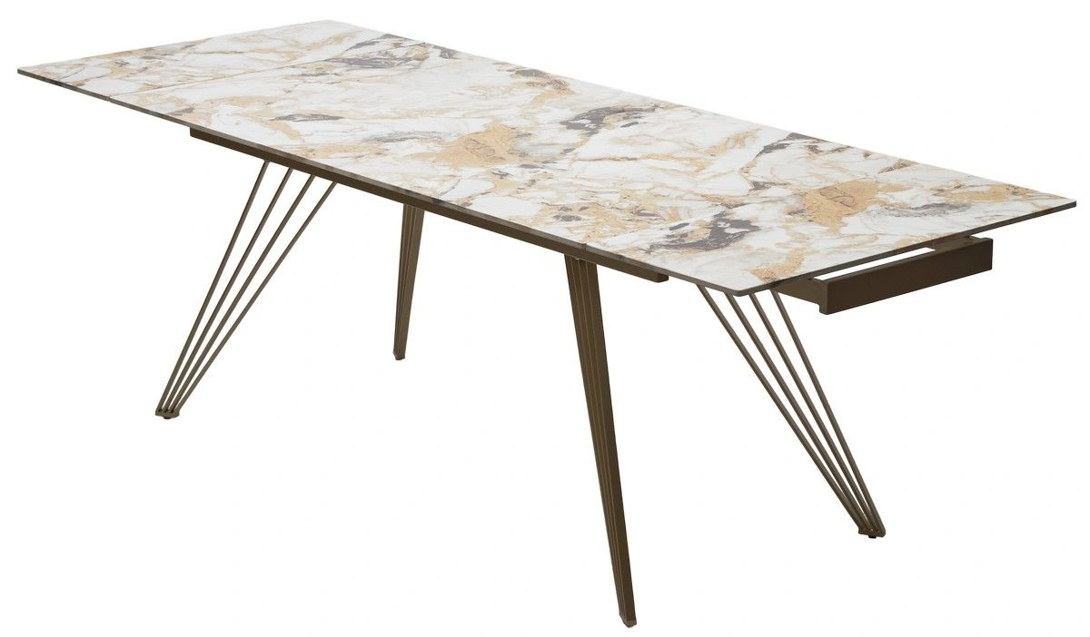 Стол обеденный Avrora (160+40+40), керамика глянцевая Grand Jade изображение Стол обеденный Avrora (160+40+40), керамика глянцевая Grand Jade фото