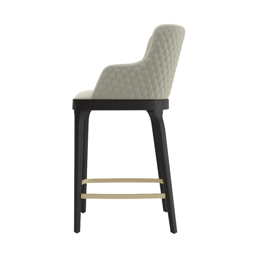 Кресло полубарное Magda, массив бук, велюр бежевый изображение Кресло полубарное Magda, массив бук, велюр бежевый фото