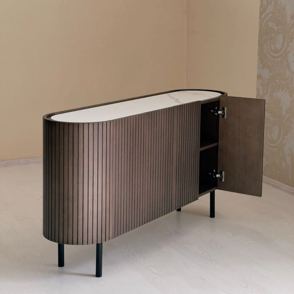 Denver комод, дуб патина / керамика глянцевая изображение Denver комод, дуб патина / керамика глянцевая фото