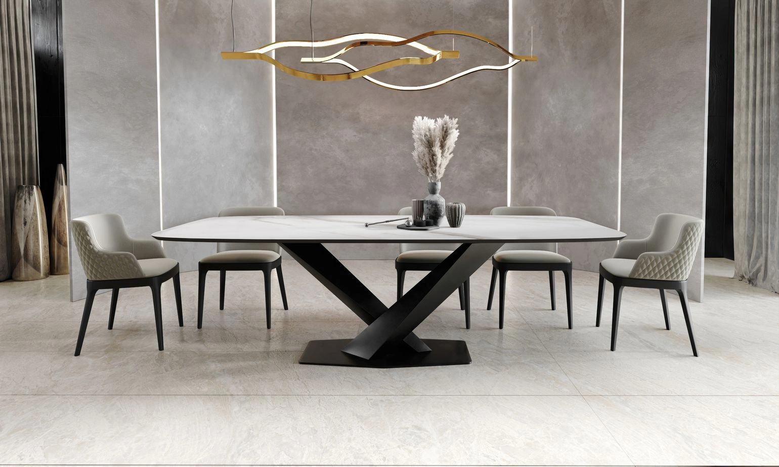 Стол Toros 230 овальный, керамика матовая белая изображение Стол Toros 230 овальный, керамика матовая белая фото