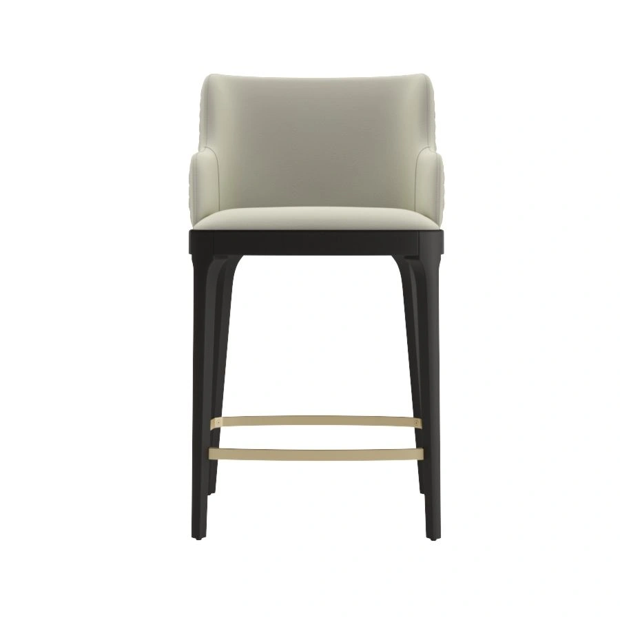 Кресло полубарное Magda, массив бук, велюр бежевый изображение Кресло полубарное Magda, массив бук, велюр бежевый фото