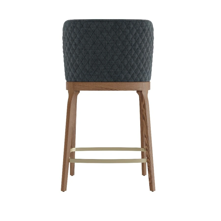 Кресло полубарное Magda, массив бук, рогожка черный изображение Кресло полубарное Magda, массив бук, рогожка черный фото