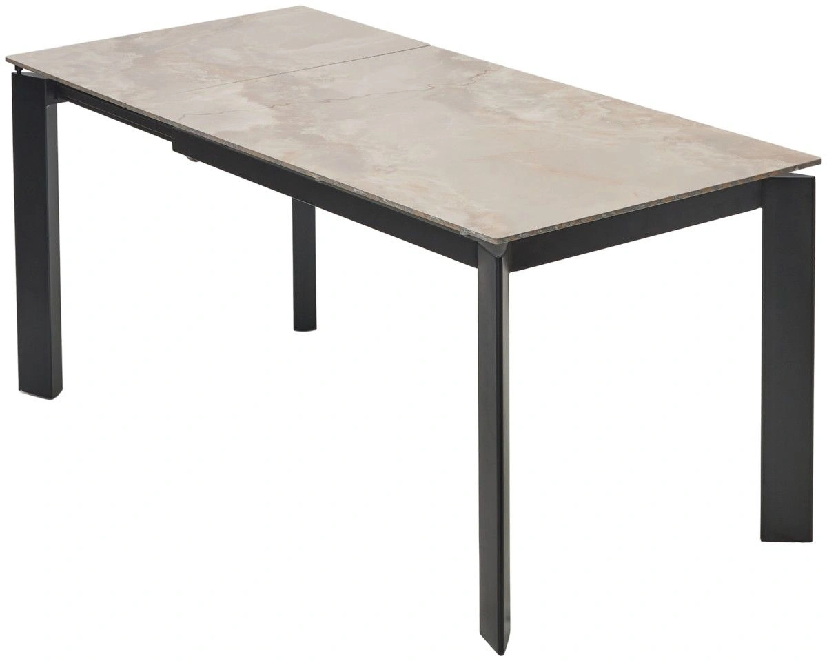 Стол раскладной Dogma (120+50) керамика глянцевая, янтарь изображение Стол раскладной Dogma (120+50) керамика глянцевая, янтарь фото