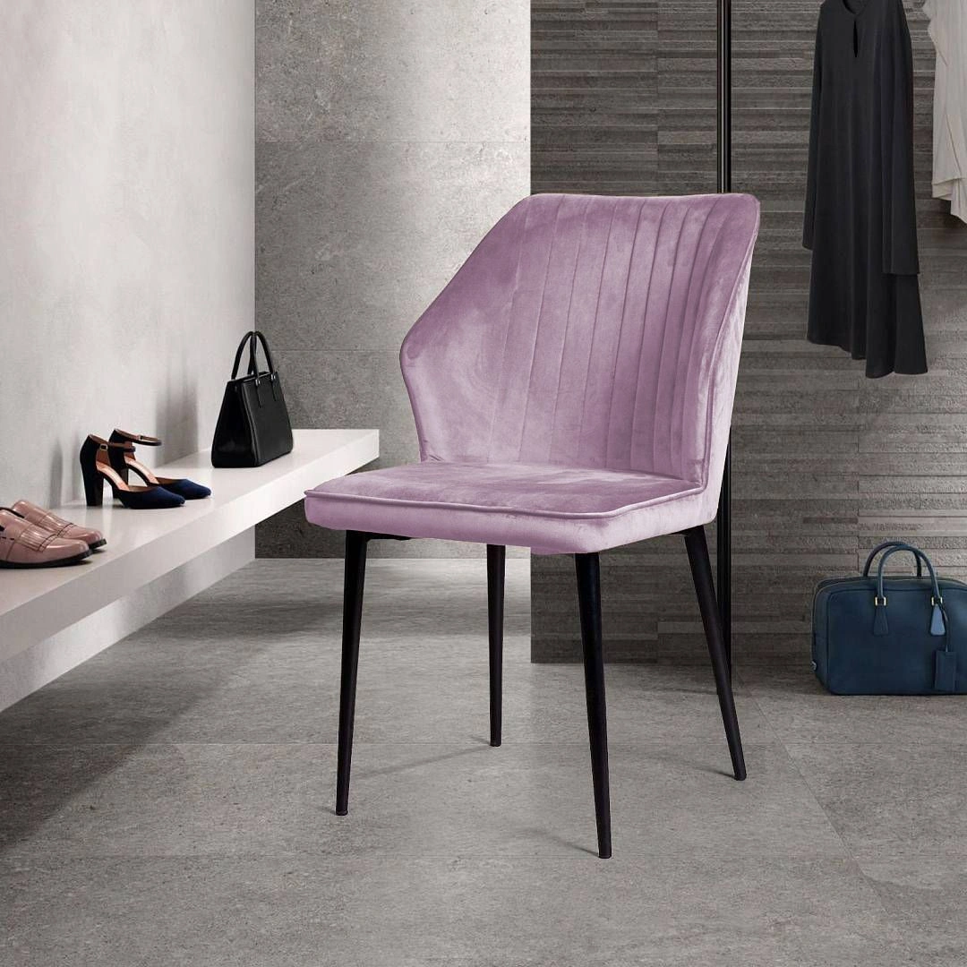 Стул Berg, бархат сиреневый 17 изображение Стул Berg, бархат сиреневый 17 фото