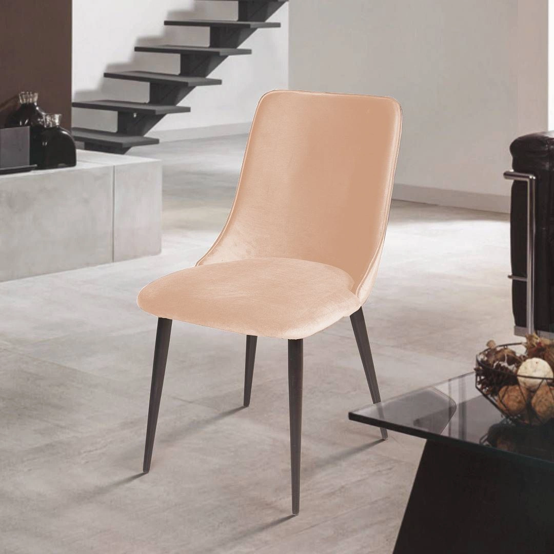 Стул Joe, бархат бежевый 5 изображение Стул Joe, бархат бежевый 5 фото