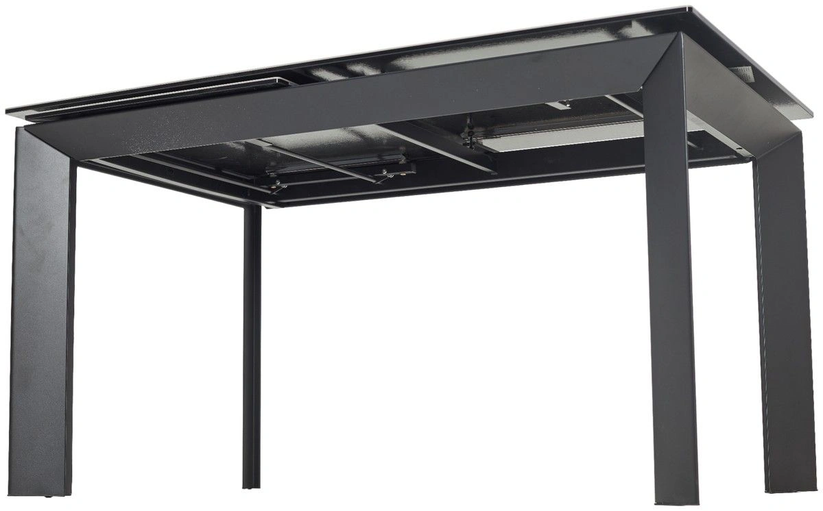 Стол раскладной Dogma (180+60) керамика матовая, черная изображение Стол раскладной Dogma (180+60) керамика матовая, черная фото