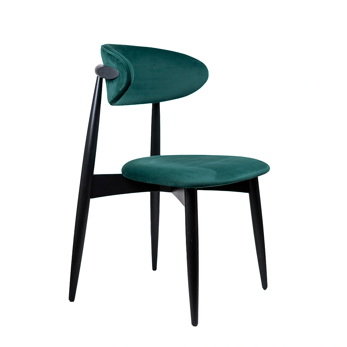 Стул Paolo, бук натуральный, велюр, зеленый изображение Стул Paolo, бук натуральный, велюр, зеленый фото