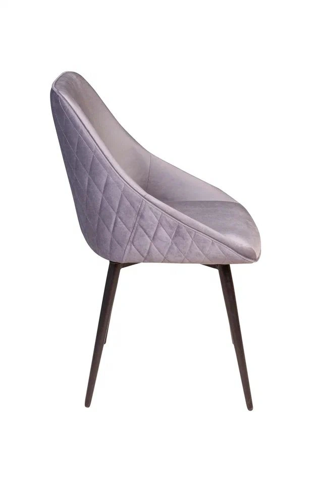 Стул Neo ромб, бархат светло-серый 26/опора конус изображение Стул Neo ромб, бархат светло-серый 26/опора конус фото