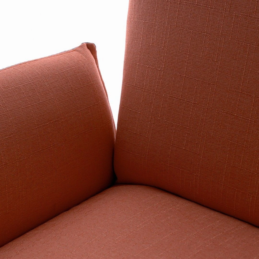 Стул с подлокотниками Kevin, рогожка оранжево/серый изображение Стул с подлокотниками Kevin, рогожка оранжево/серый фото